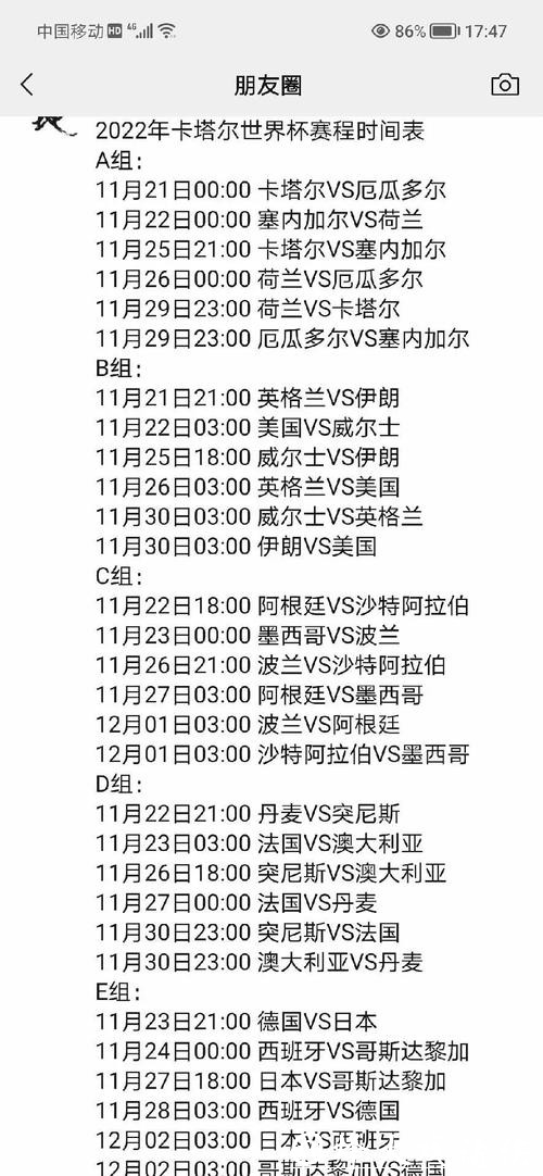 深入解析世界杯比赛赛程及详细介绍